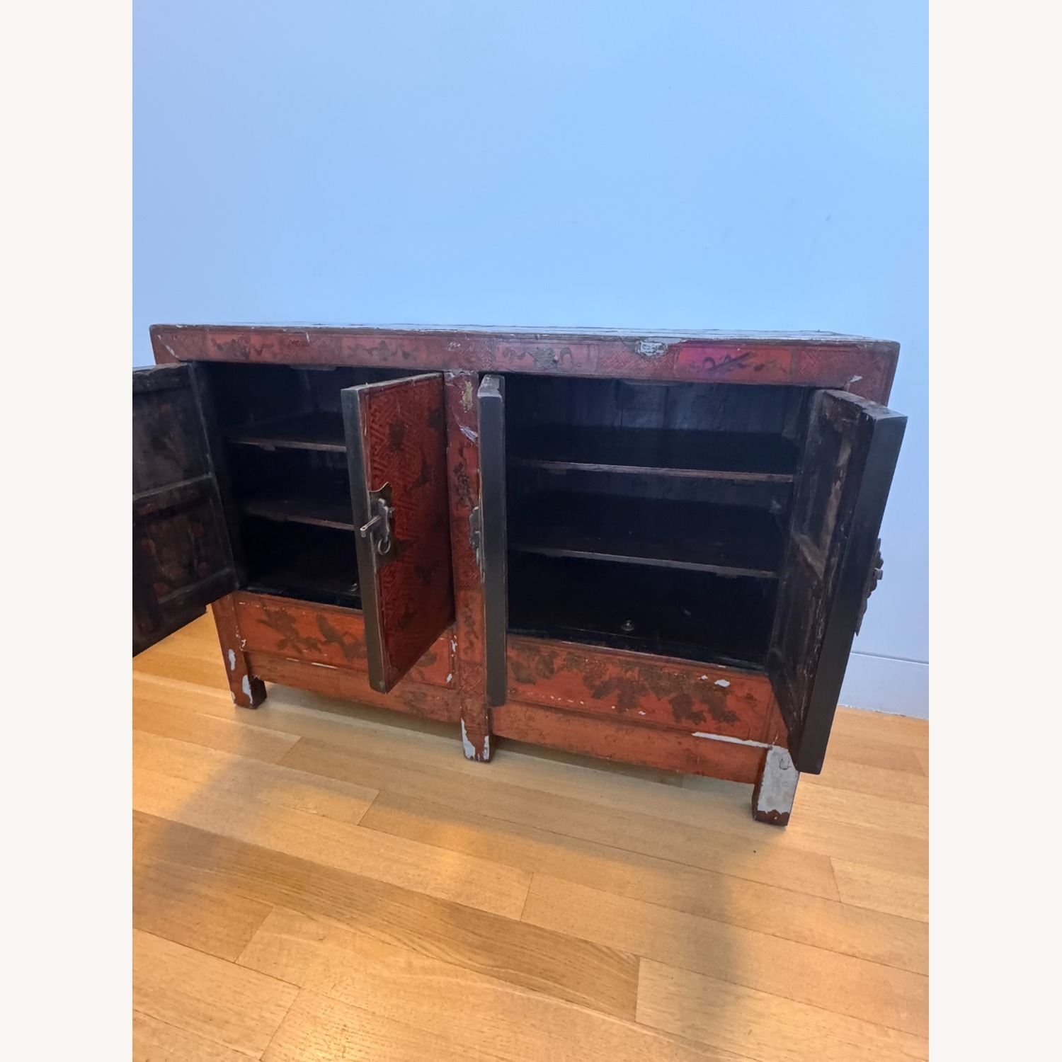 Vintage/Antique Finds Red Wood Sideboard - image-11