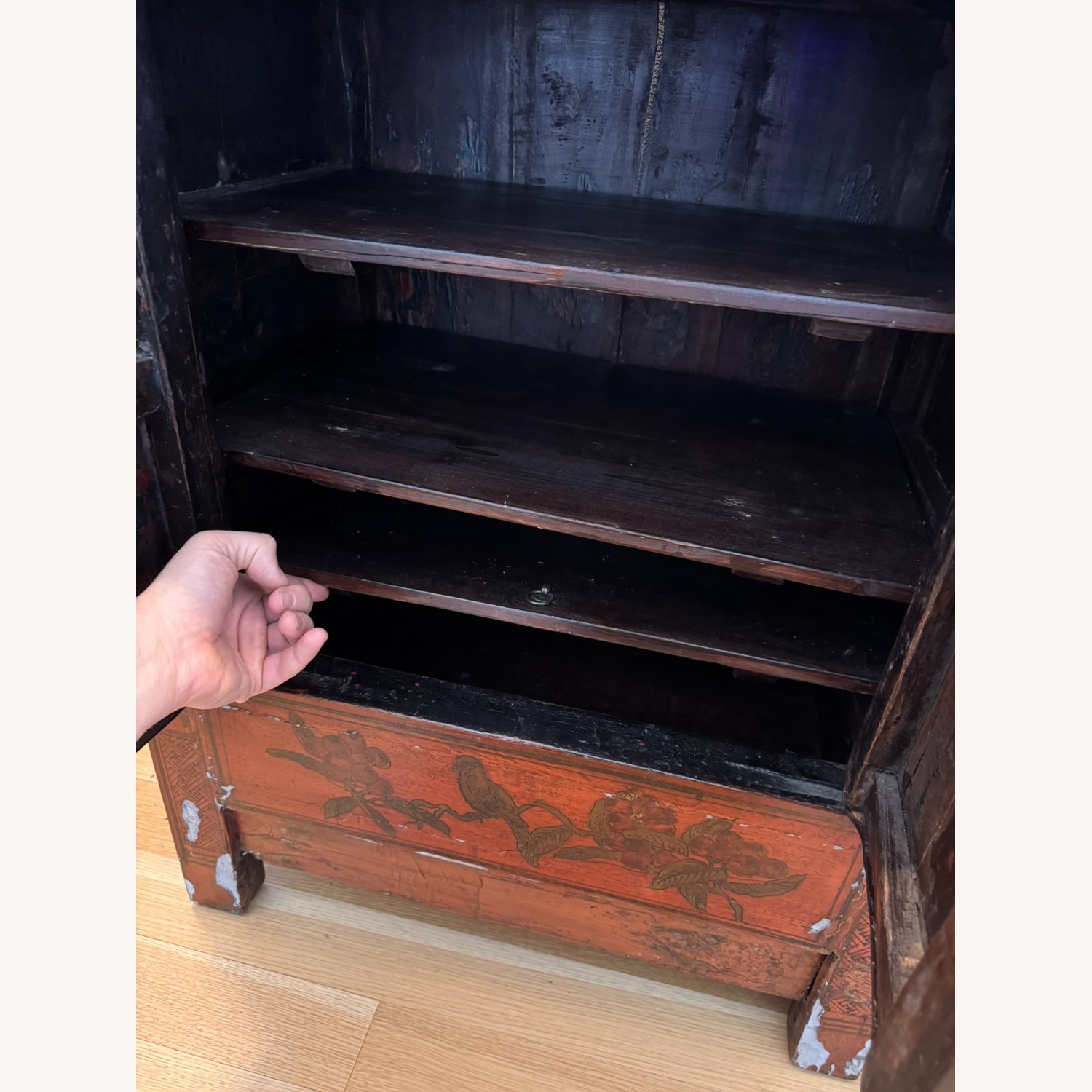 Vintage/Antique Finds Red Wood Sideboard - image-9