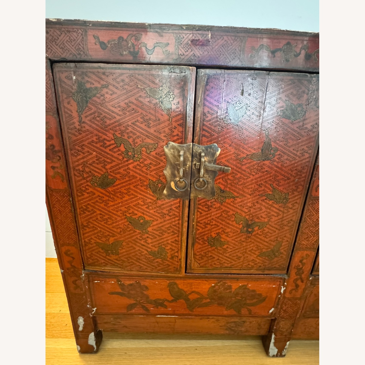 Vintage/Antique Finds Red Wood Sideboard - image-13