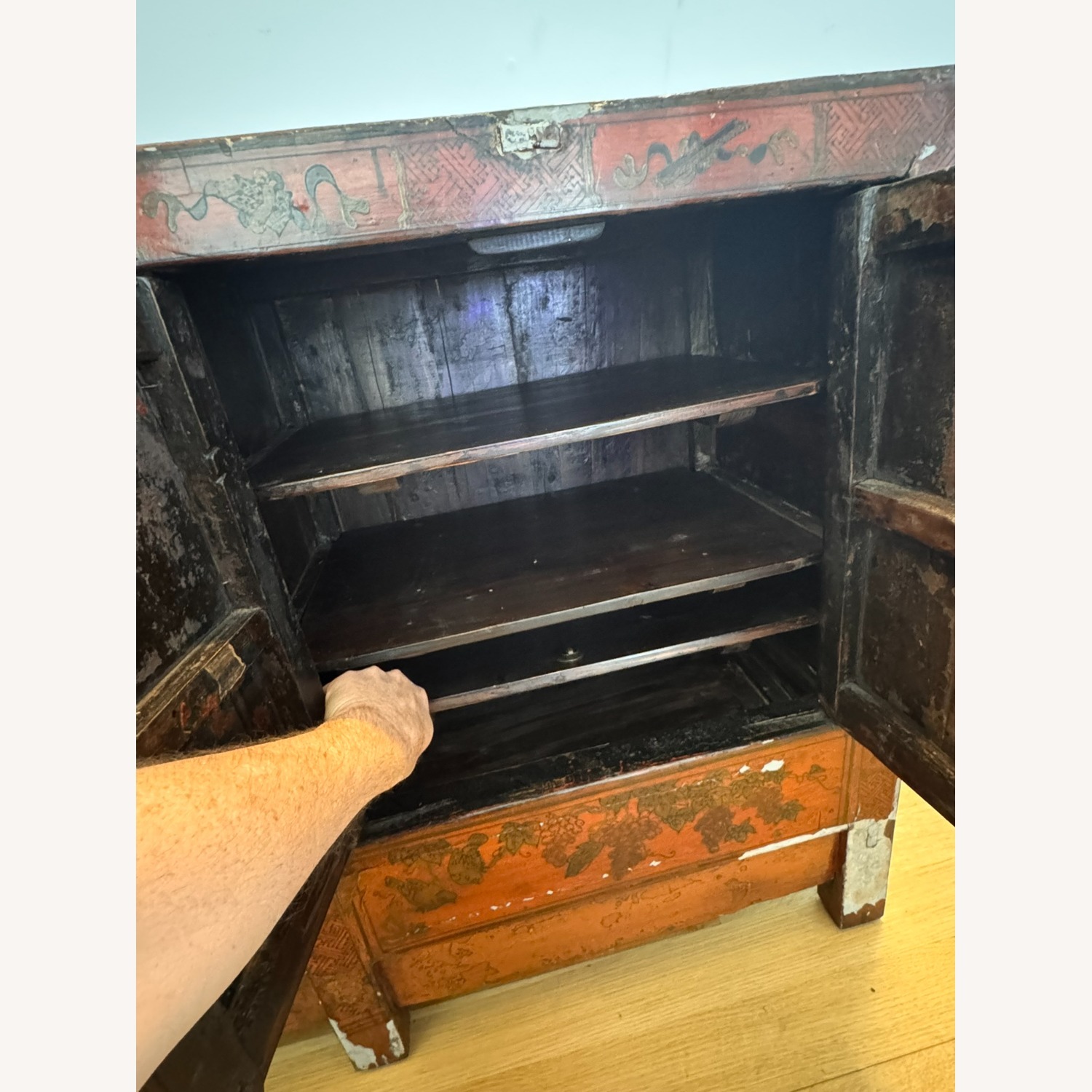 Vintage/Antique Finds Red Wood Sideboard - image-10