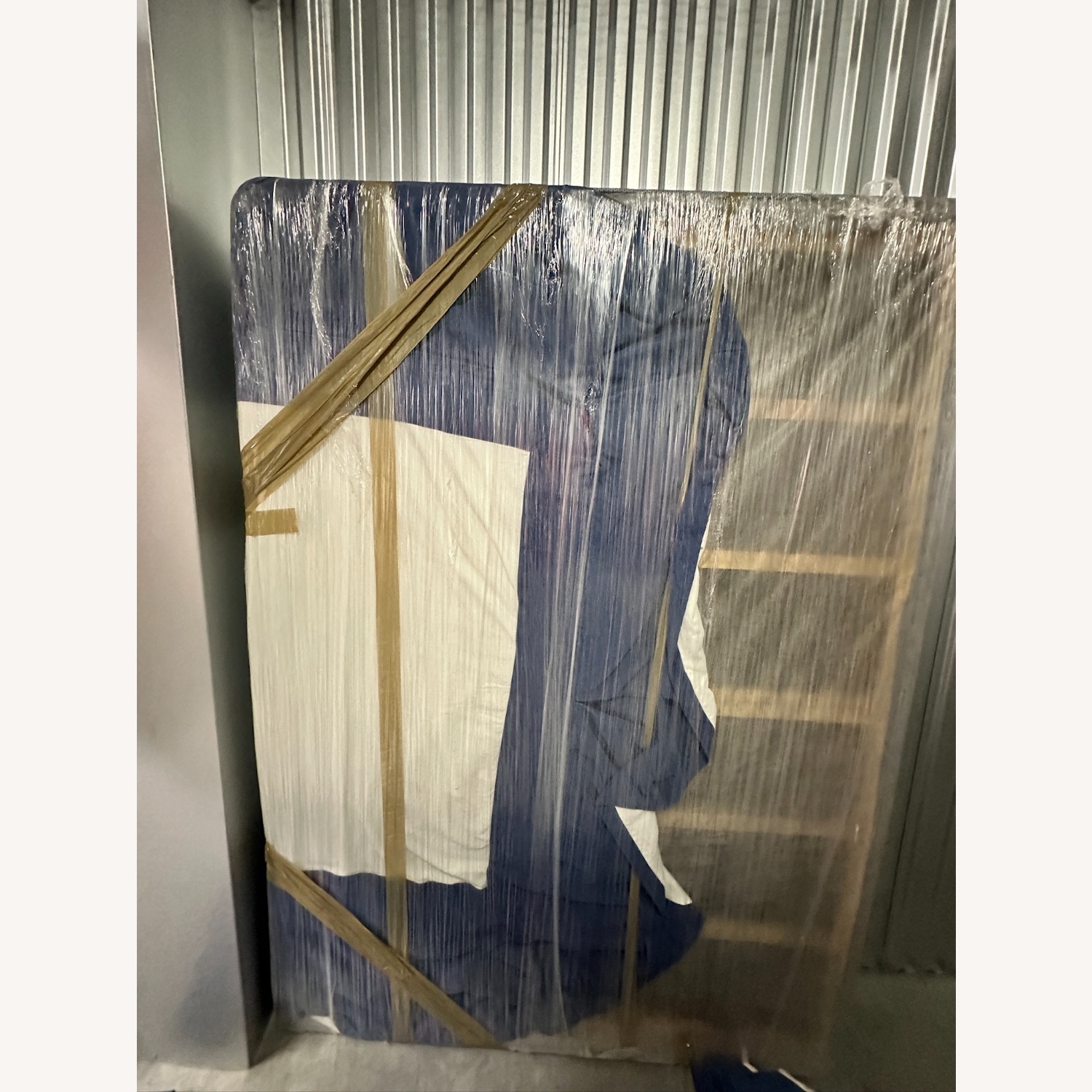 Ethan Allen Blue Fabric Full Bed - image-3