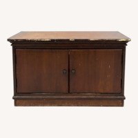 Pottery Barn Dark Brown Wood Chest