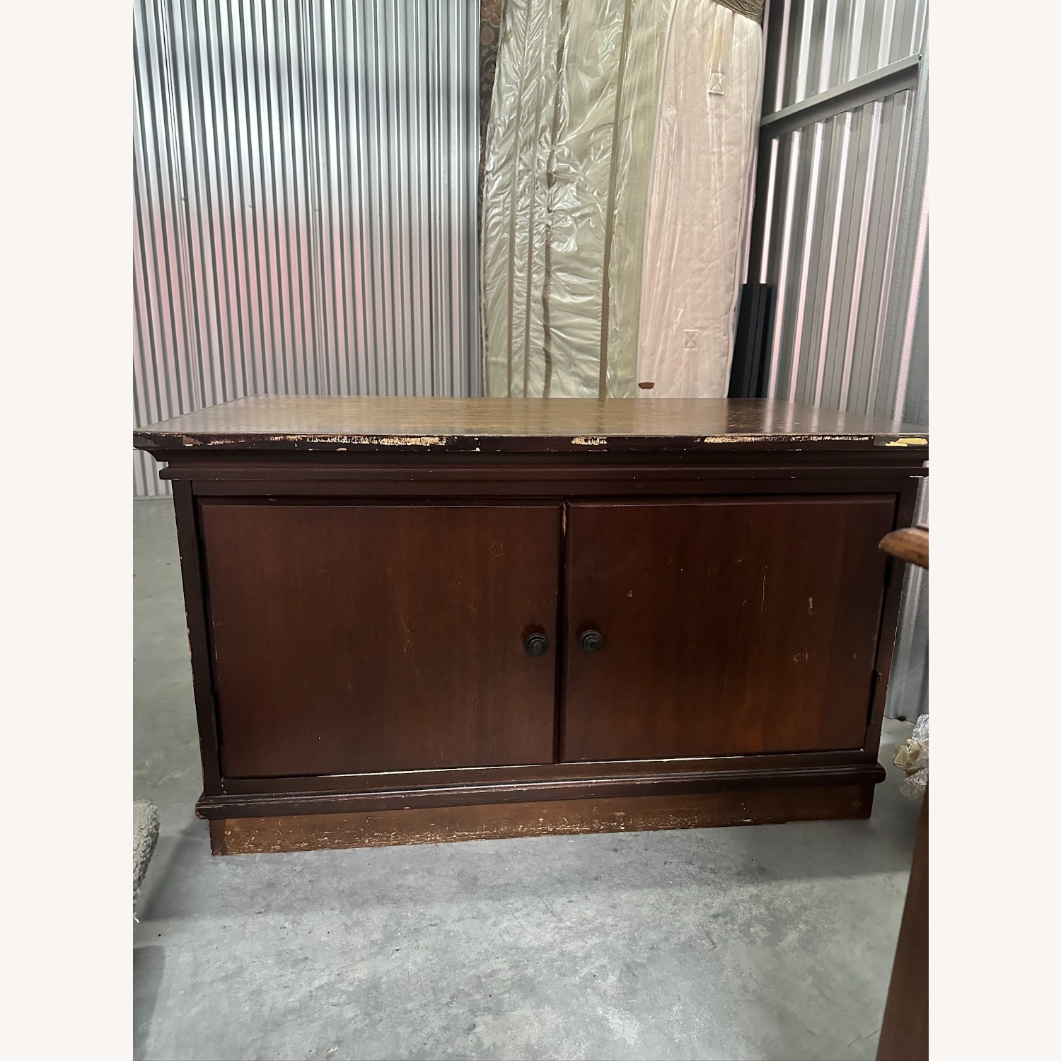 Pottery Barn Dark Brown Wood Chest - image-2