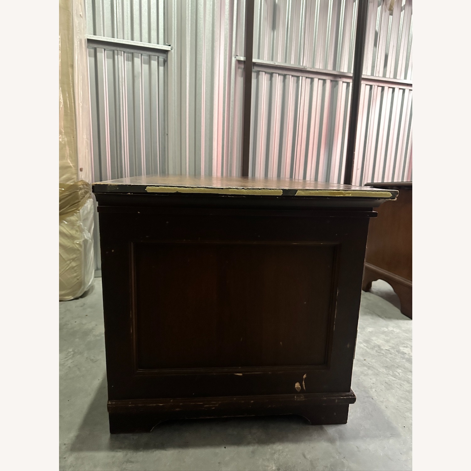 Pottery Barn Dark Brown Wood Chest - image-3
