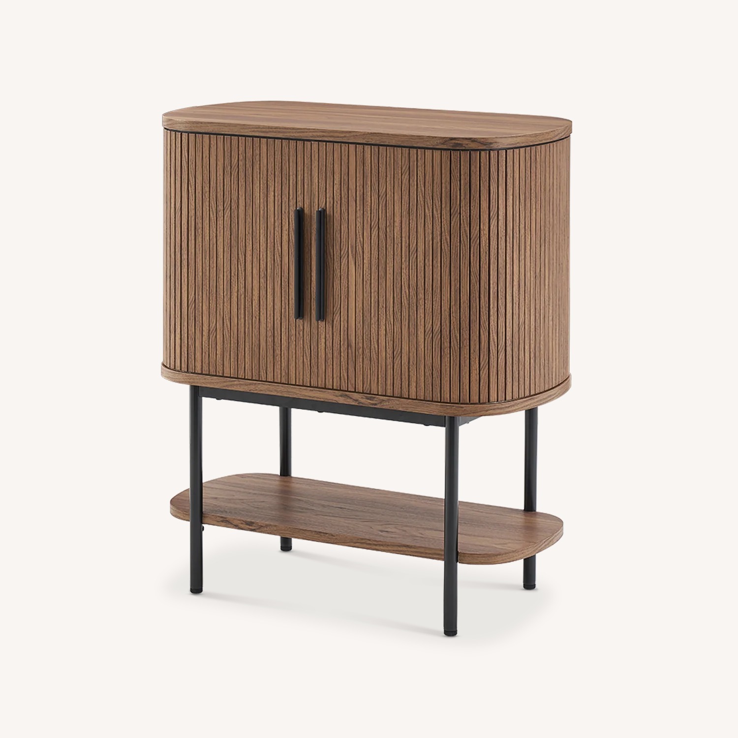 Quin Tambour Cabinet, Walnut - image-1