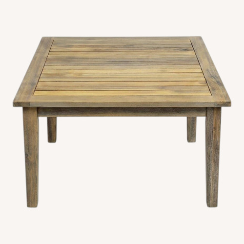Used Linon Home Decor Svana Natural Square Coffee Table for sale on AptDeco
