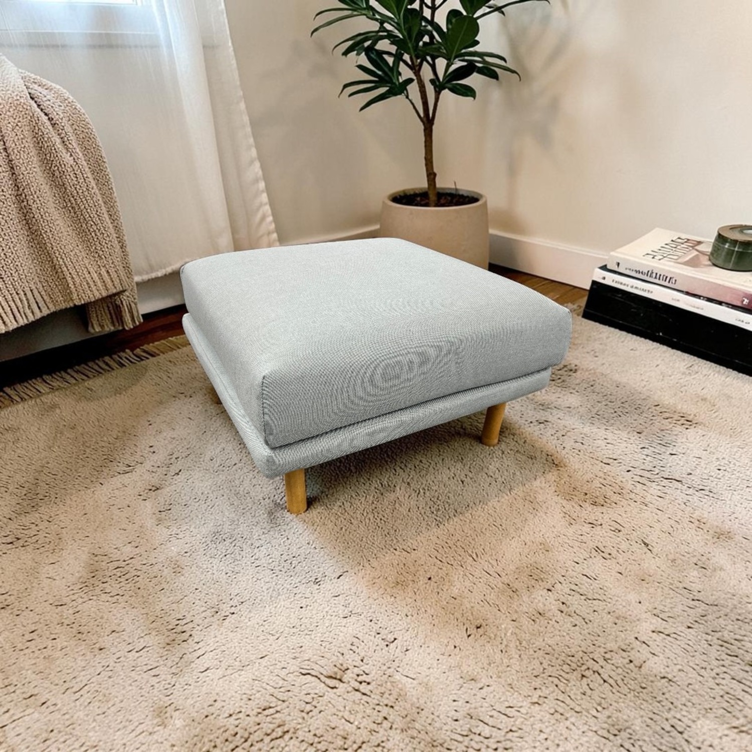 Burrow Range Ottoman - Stone Gray - image-1