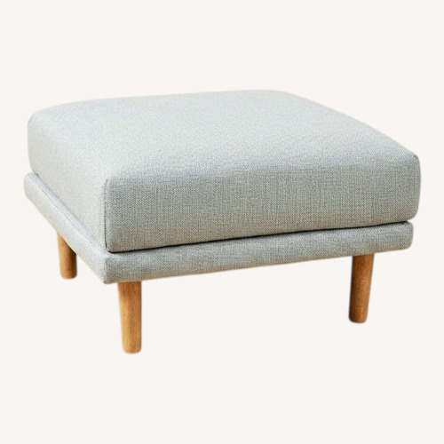 Used Burrow Range Ottoman - Stone Gray for sale on AptDeco