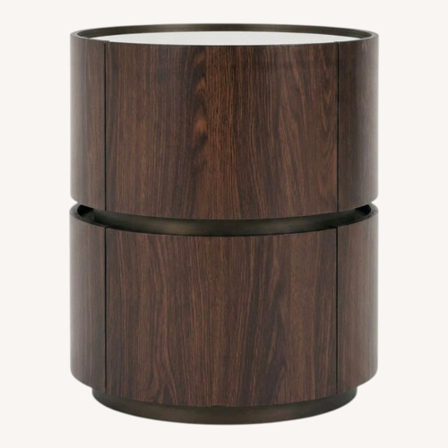Used Wayfair Dark Brown Side Table for sale on AptDeco