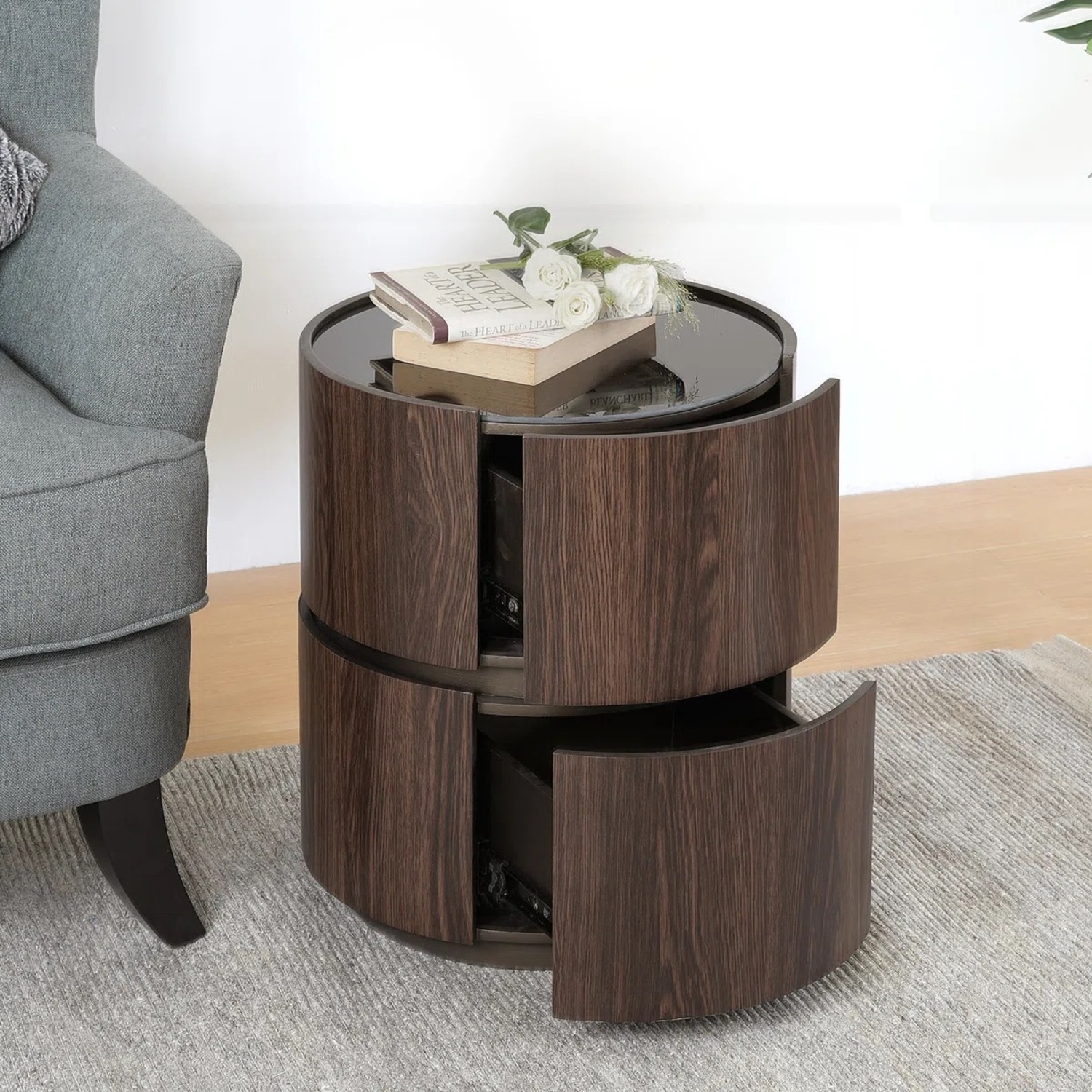 Wayfair Dark Brown Side Table - image-1