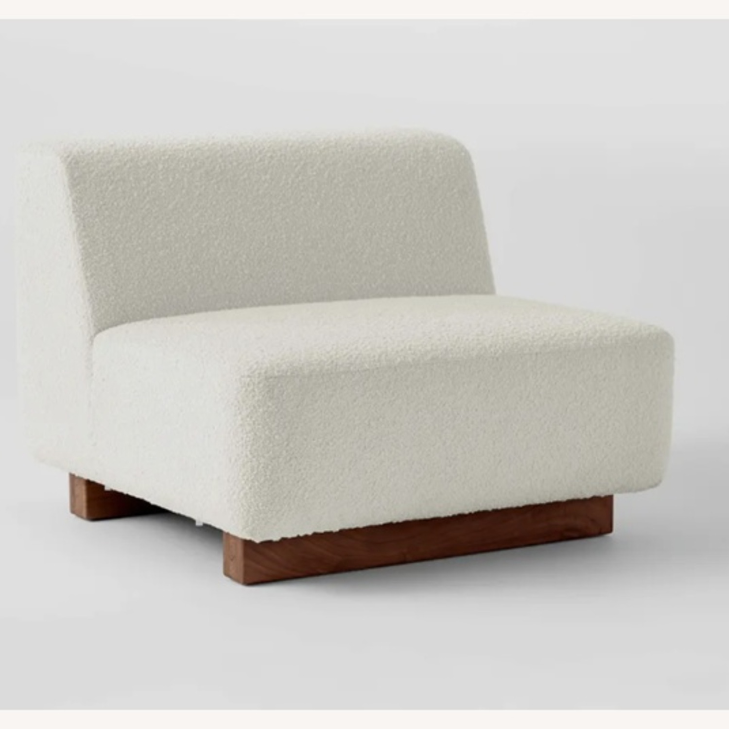 CB2 Terrain White Boucle Accent Chair - image-7