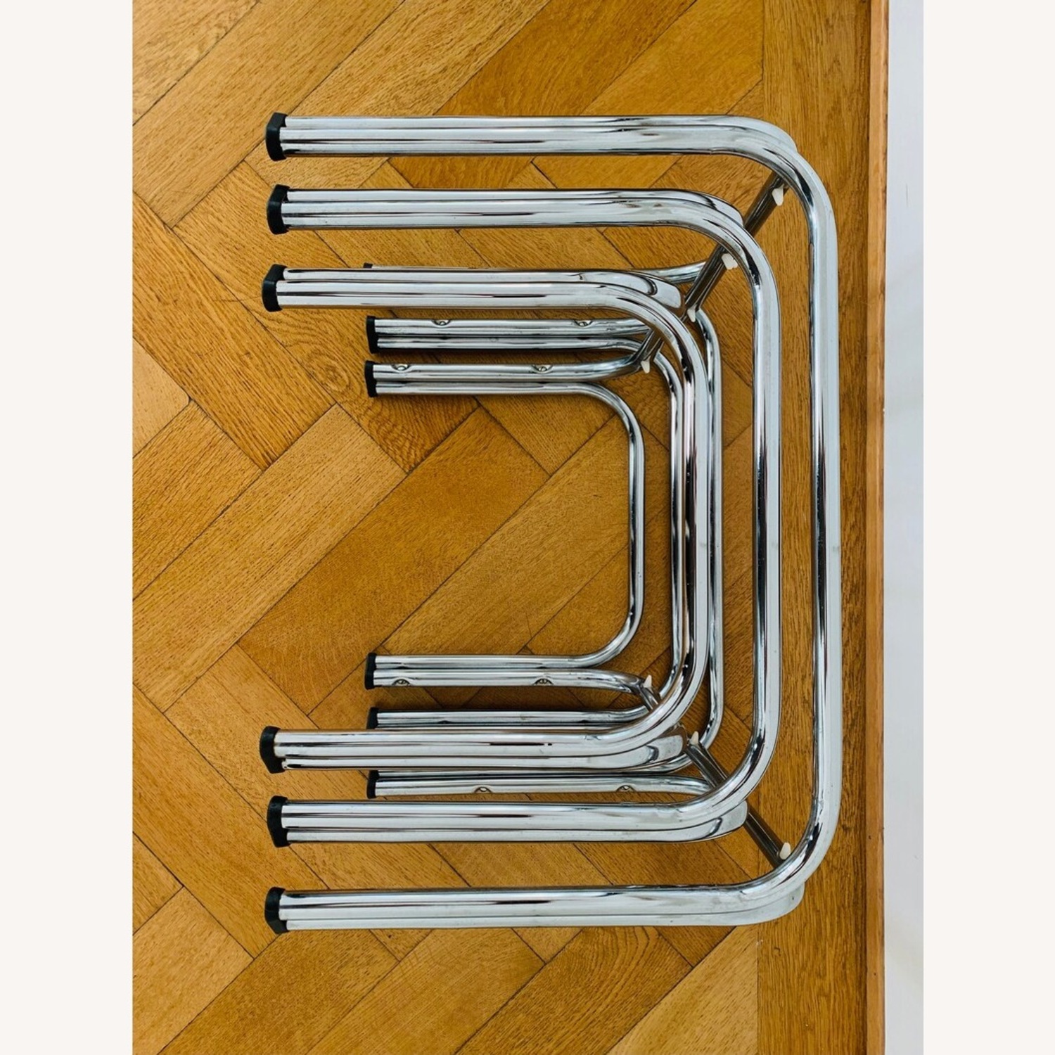 70s German Chrome/Smoke Glass Side Tables - image-3