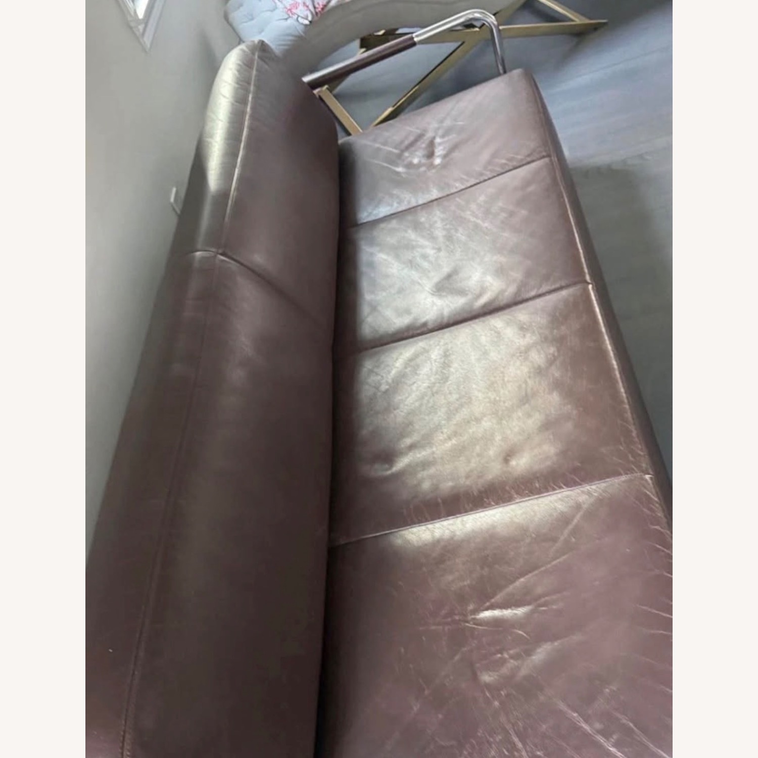 Vitra Visavis Dark Brown Leather 3+ Seater Sofa - image-4