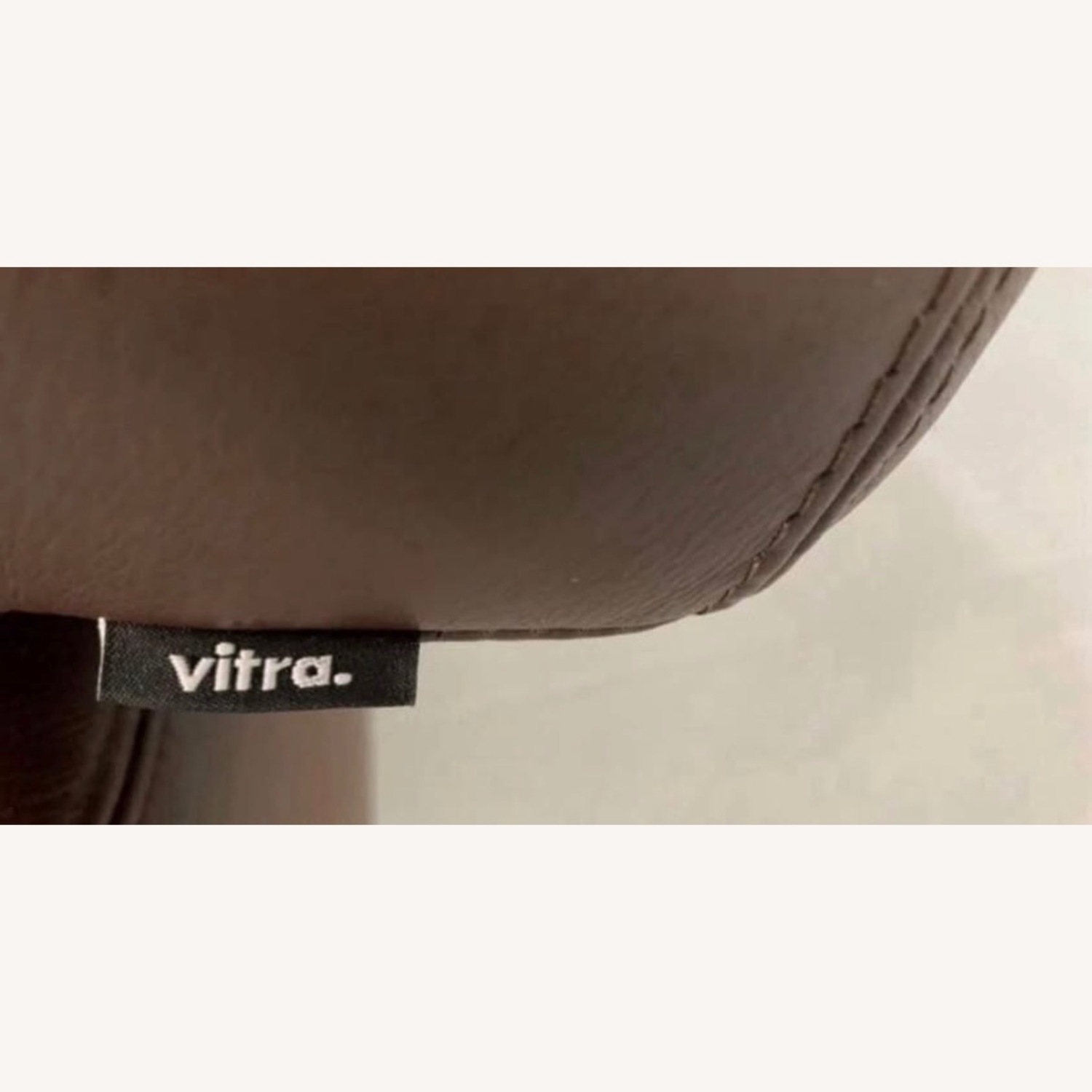 Vitra Visavis Dark Brown Leather 3+ Seater Sofa - image-7