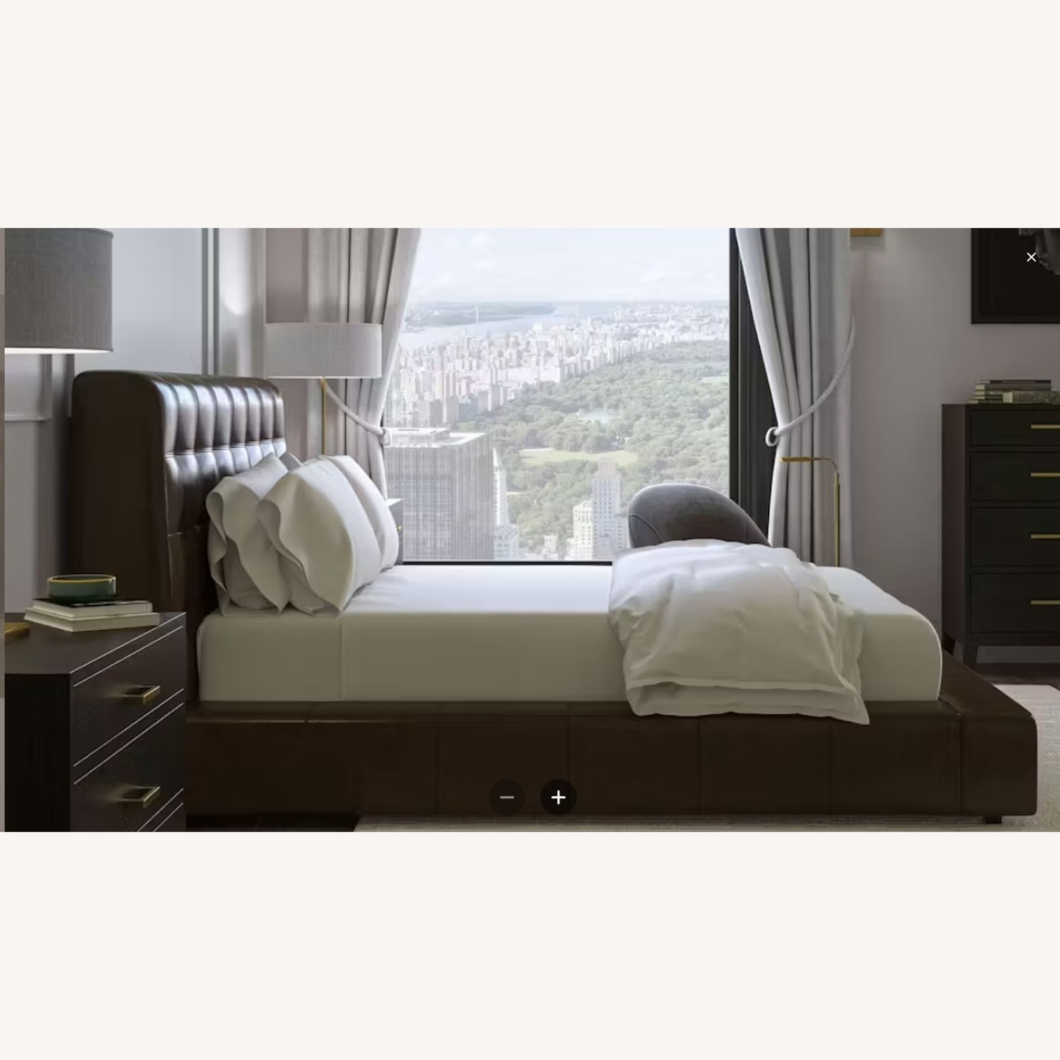 Saatva Adra Cal King Espresso Antica Bed - image-3