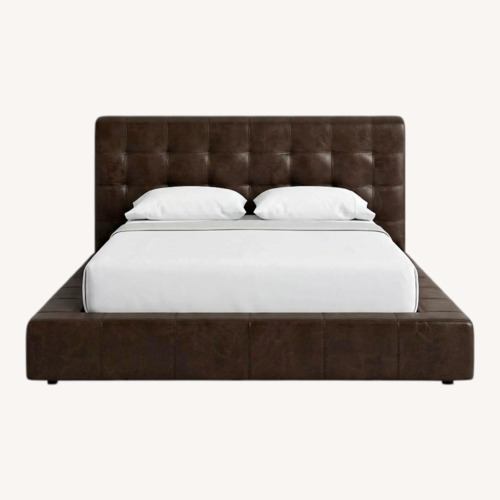 Used Saatva Adra Cal King Espresso Antica Bed for sale on AptDeco