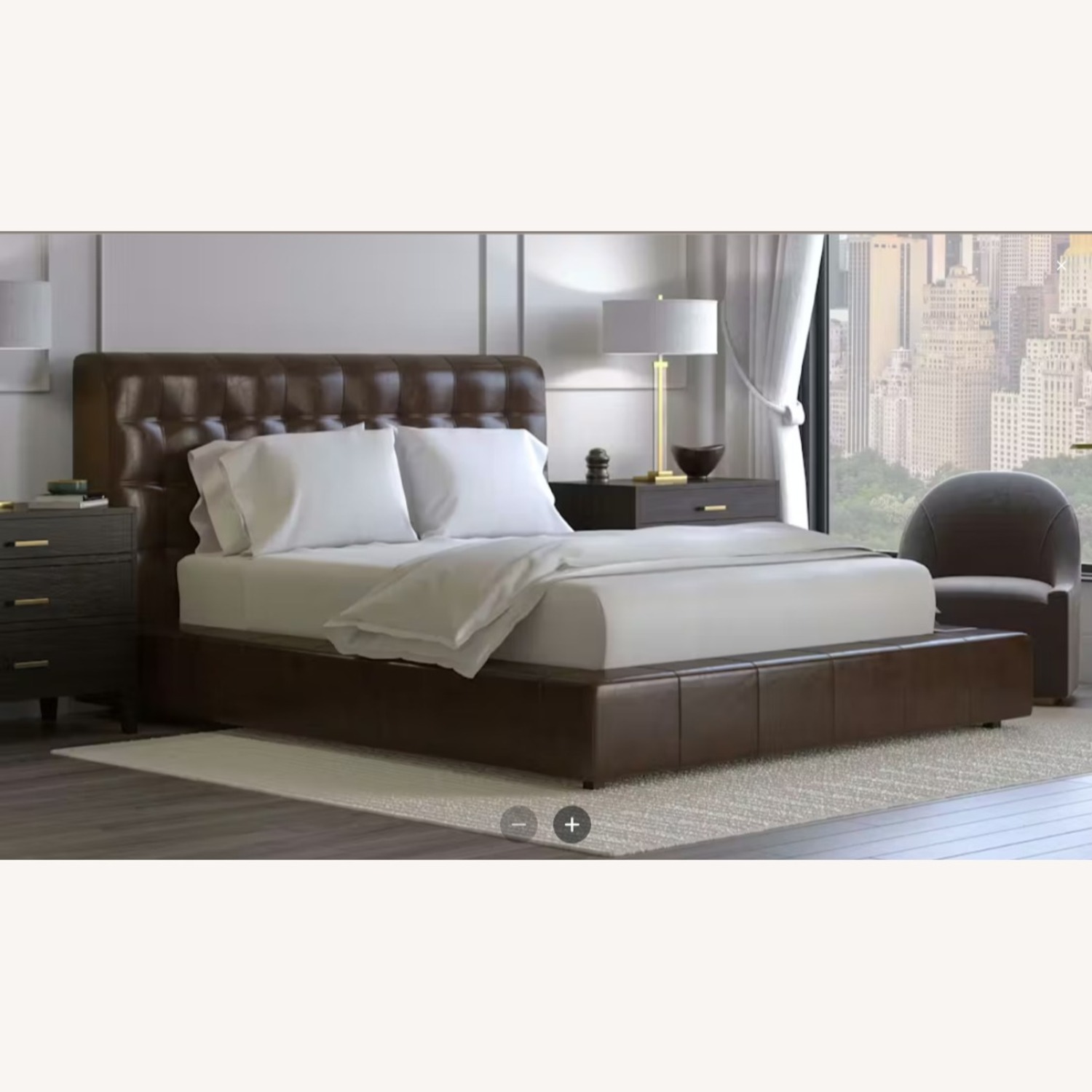 Saatva Adra Cal King Espresso Antica Bed - image-2