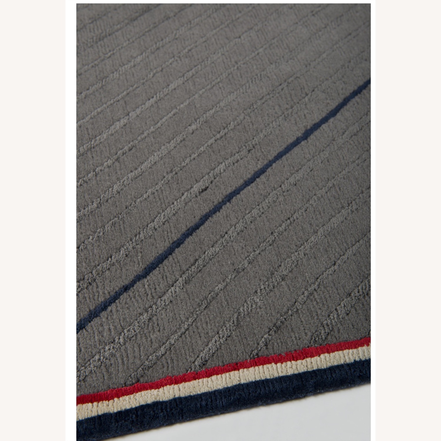 The Rug Company Repp Stripe Silk/Wool Area Rug - image-2