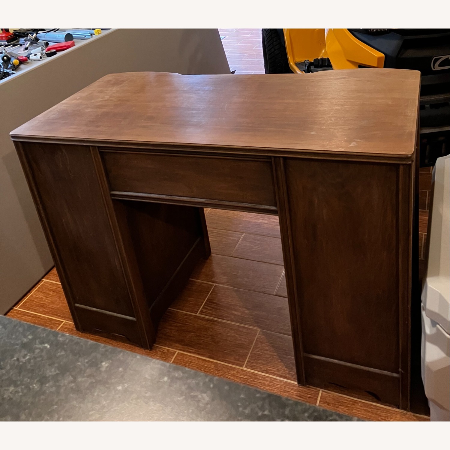 Vintage/Antique Finds Light Brown Wood Desk - image-2