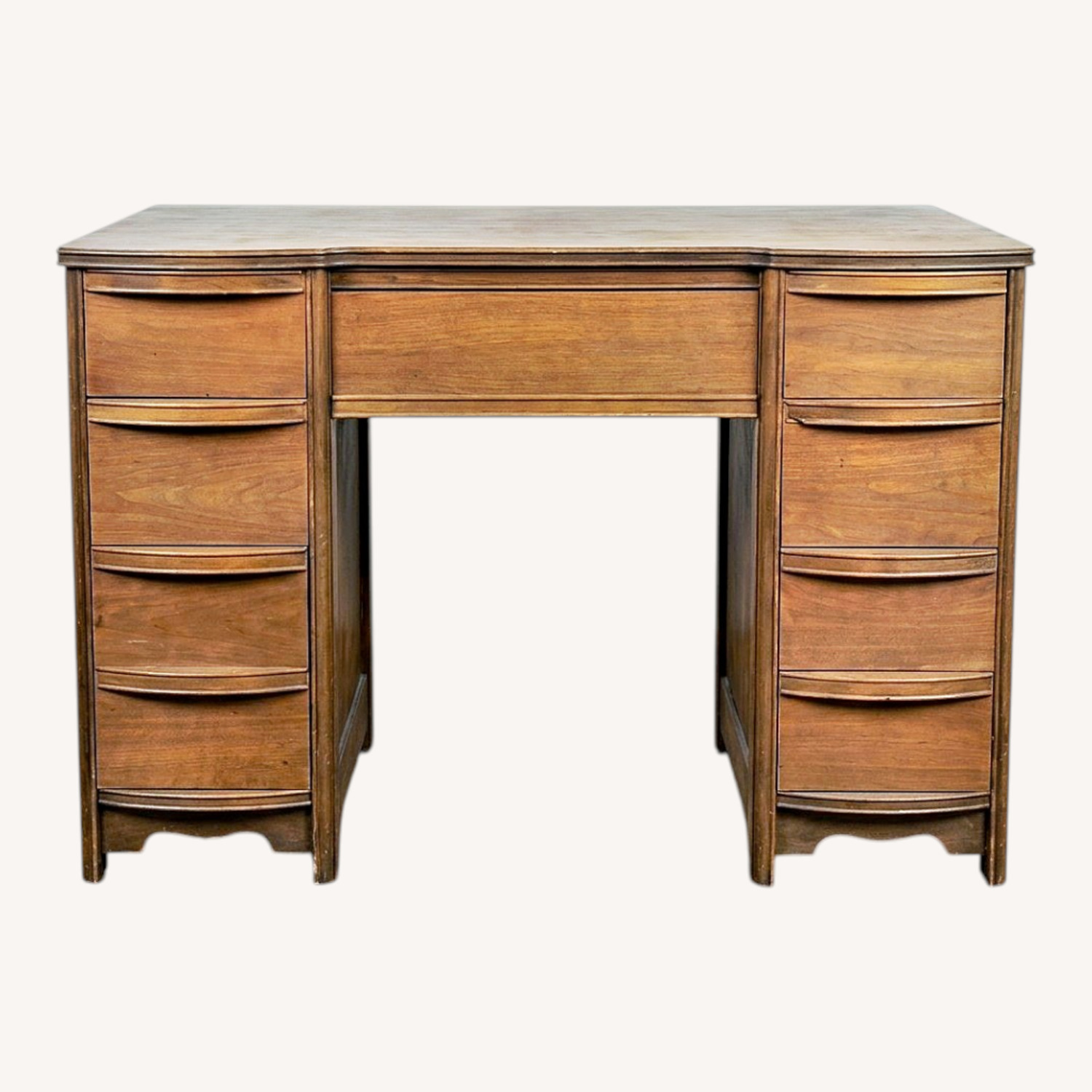 Vintage/Antique Finds Light Brown Wood Desk - image-0
