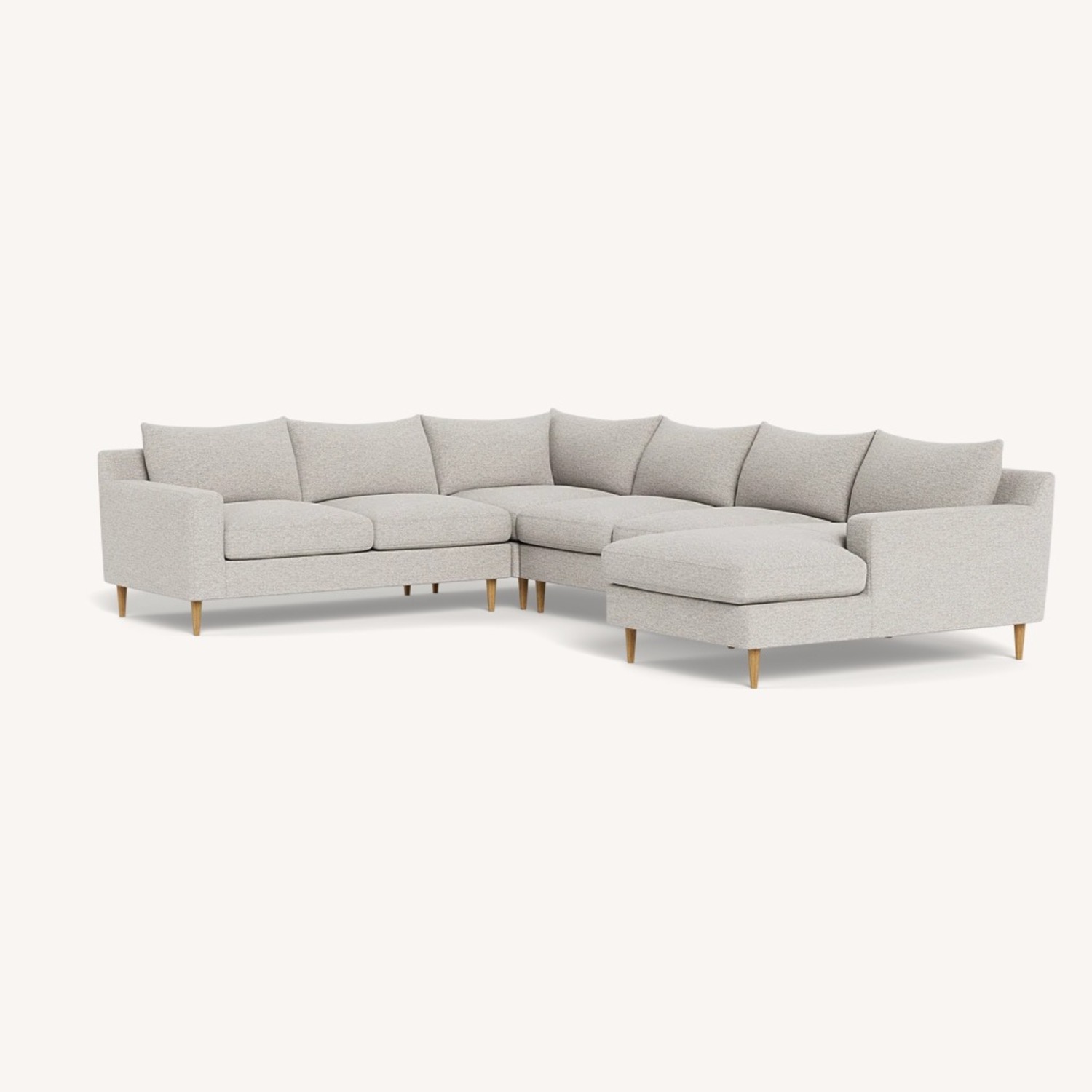 Interior Define Sloan Extra Large Light Gray Sectional - image-0