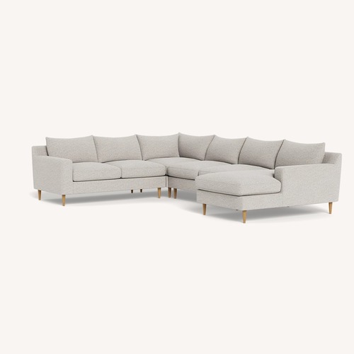 Used Interior Define Sloan Extra Large Light Gray Sectional for sale on AptDeco