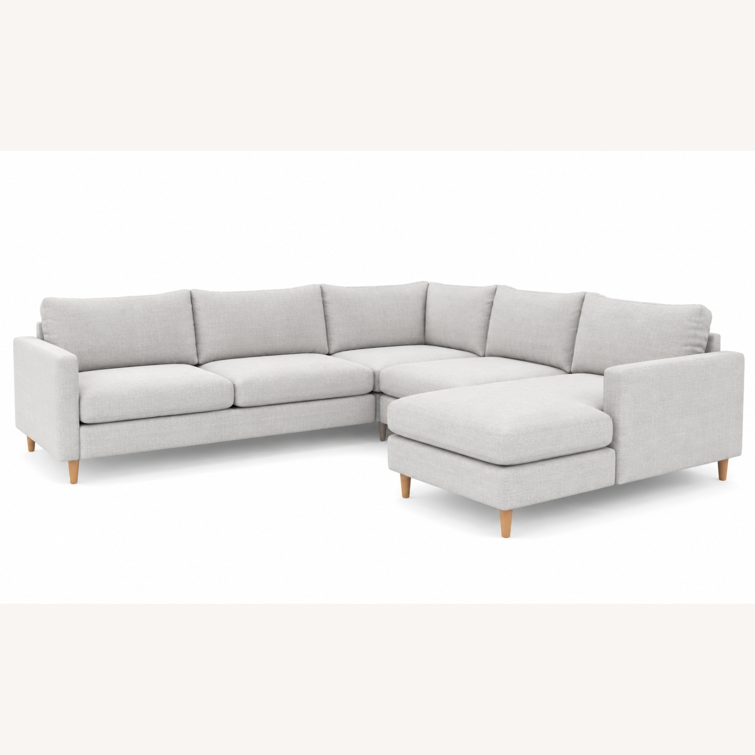 Interior Define Sloan Extra Large Light Gray Sectional - image-6