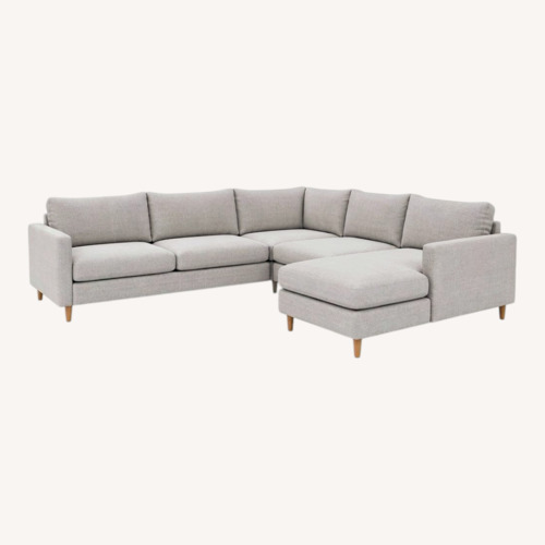 Used Interior Define Sloan Extra Large Light Gray Sectional for sale on AptDeco