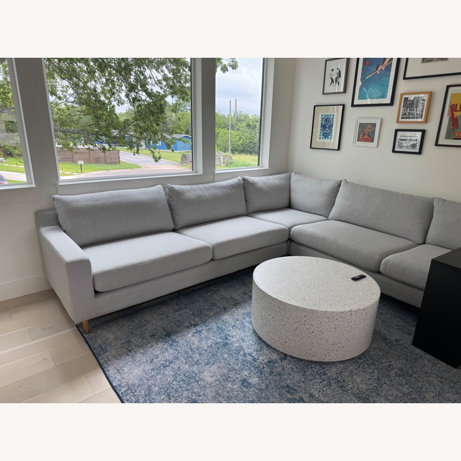 Interior Define Sloan Extra Large Light Gray Sectional - image-2
