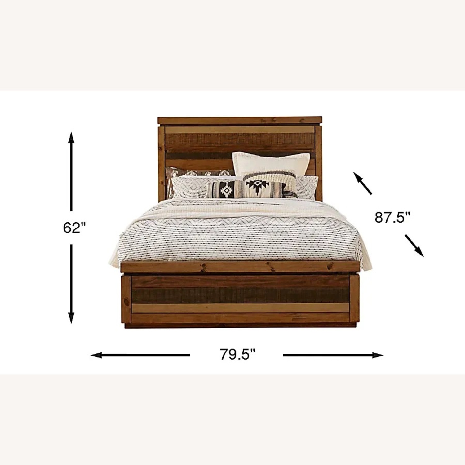 Rooms To Go Cindy Crawford Natural Wood King Bed - image-4
