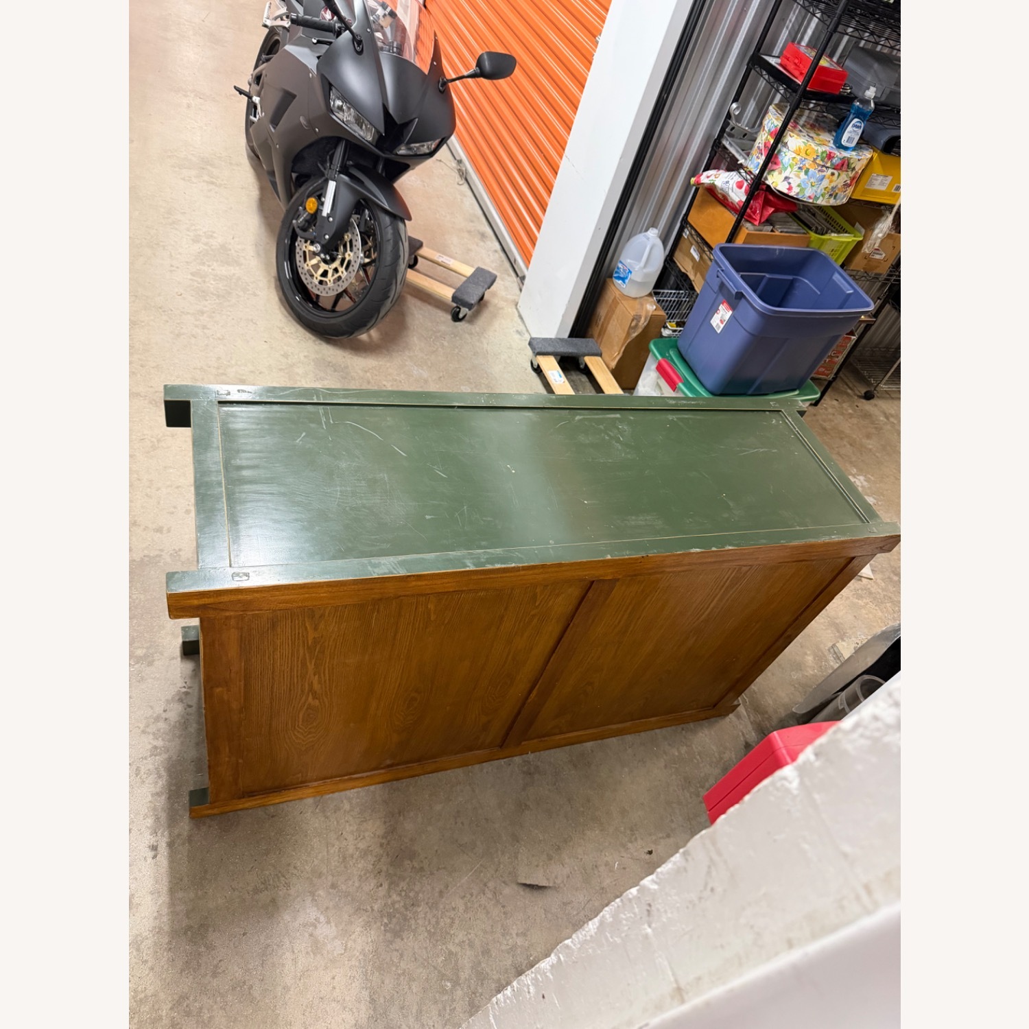 Green Wood Sideboard - image-4