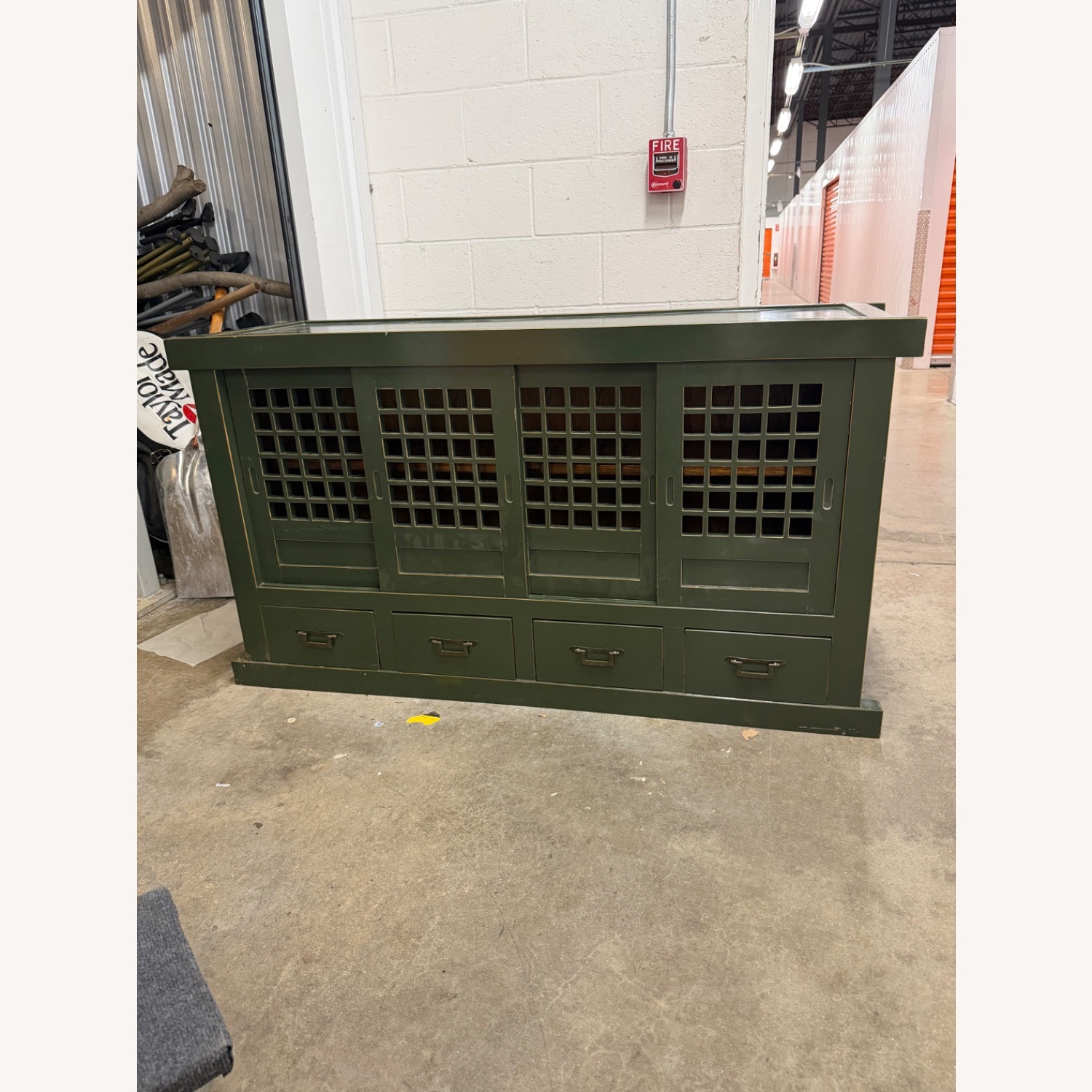 Green Wood Sideboard - image-2