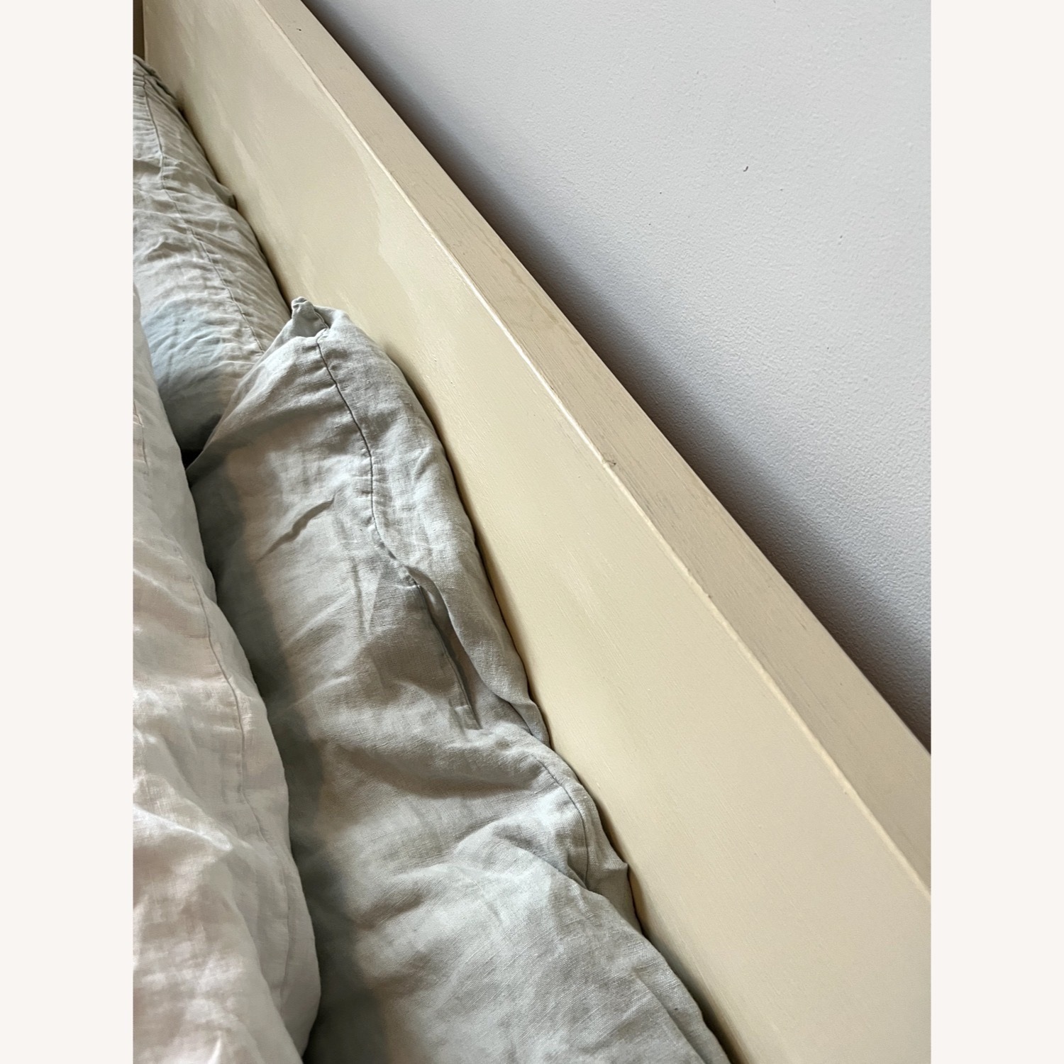 IKEA Painted Malm Full Bed (Cream Chalk Paint) - image-2