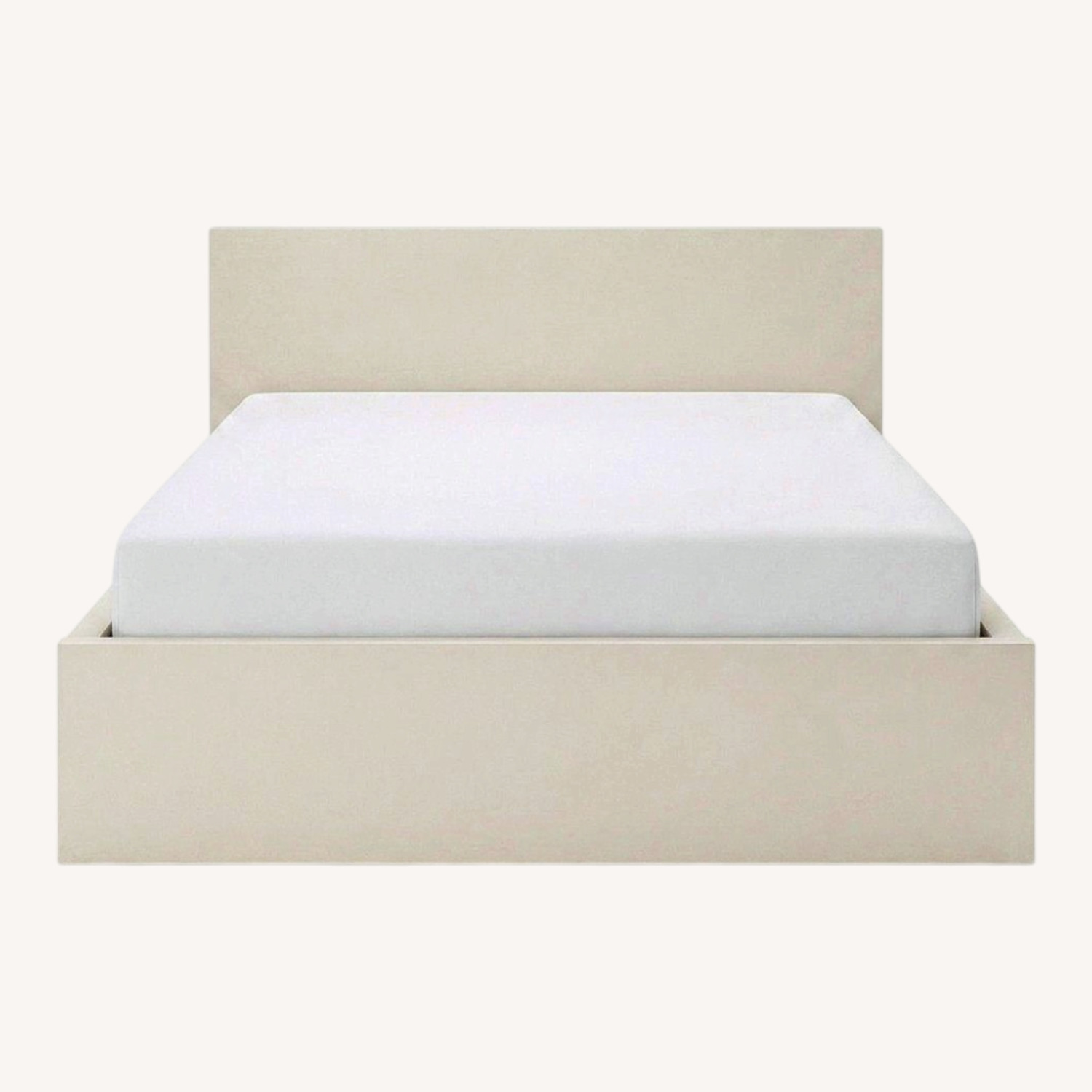 IKEA Painted Malm Full Bed (Cream Chalk Paint) - image-0