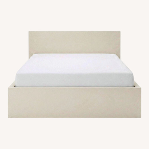 Used IKEA Painted Malm Full Bed (Cream Chalk Paint) for sale on AptDeco