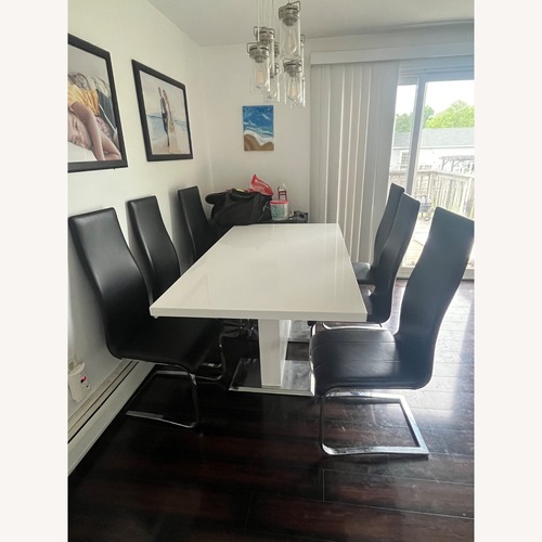 Used Dining Table with 6 Chairs for sale on AptDeco