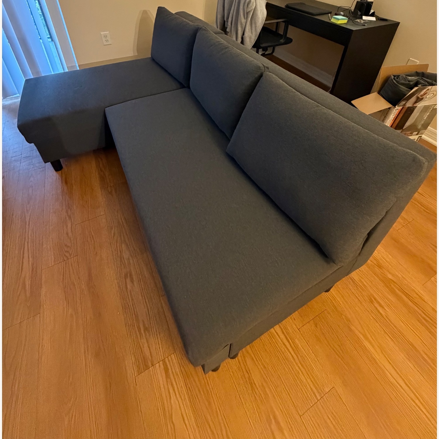 IKEA Alvdalen Dark Gray Sleeper Sofa - image-3