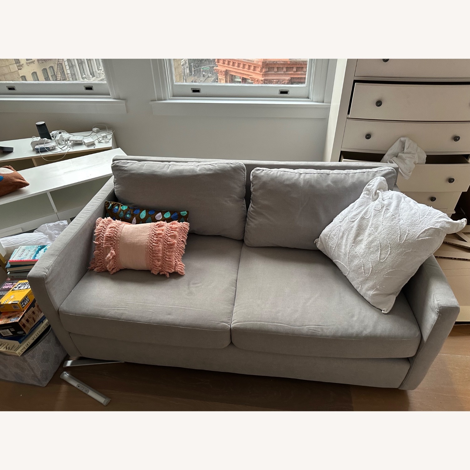Pottery Barn Grey Sanford Sofa - image-1