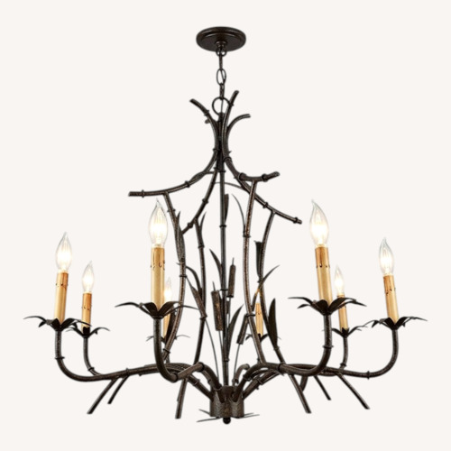 Used Home Reserve Dark Brown Metal Ceiling Lamp for sale on AptDeco