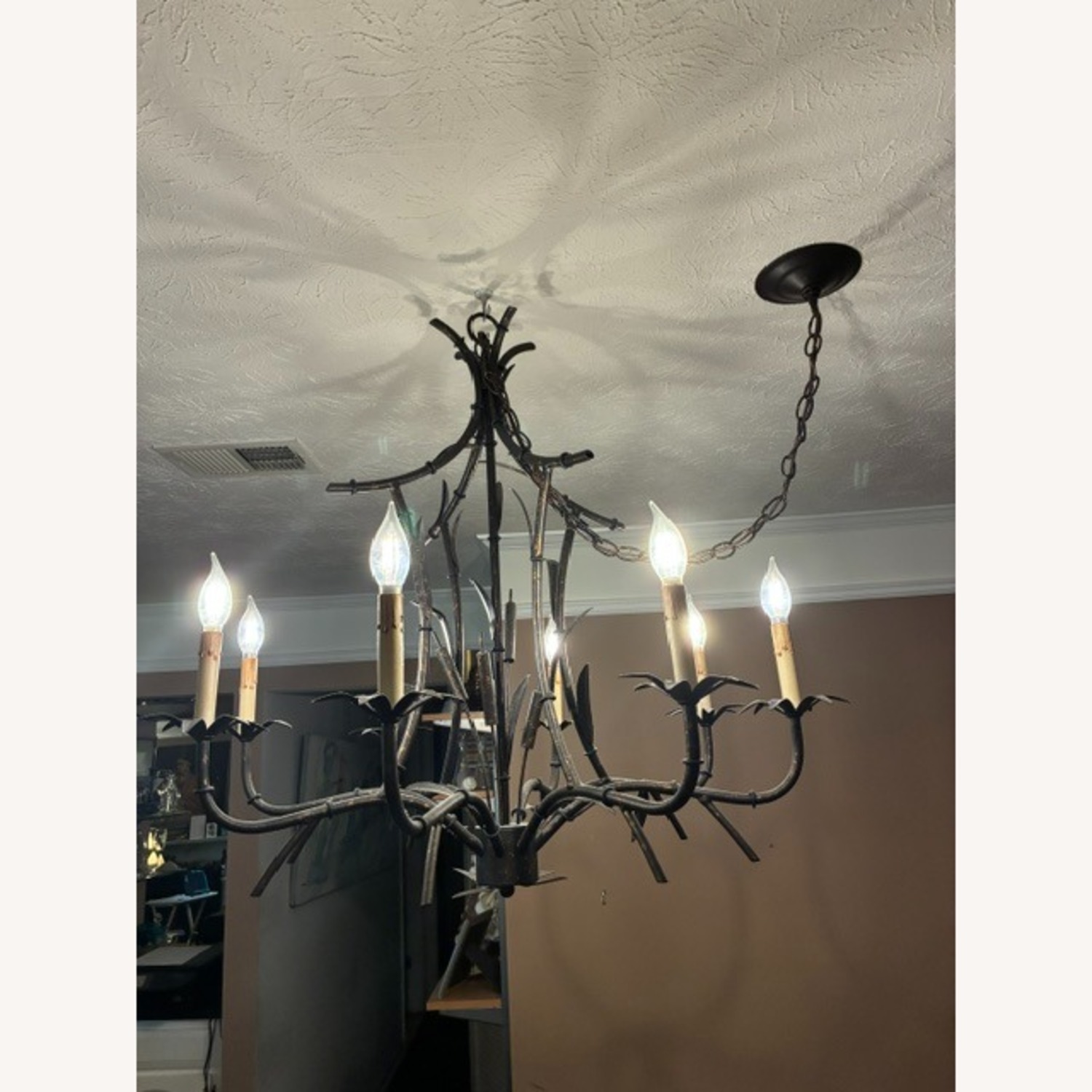 Home Reserve Dark Brown Metal Ceiling Lamp - image-3