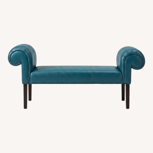 Used Vanguard Furniture Blue Bench for sale on AptDeco