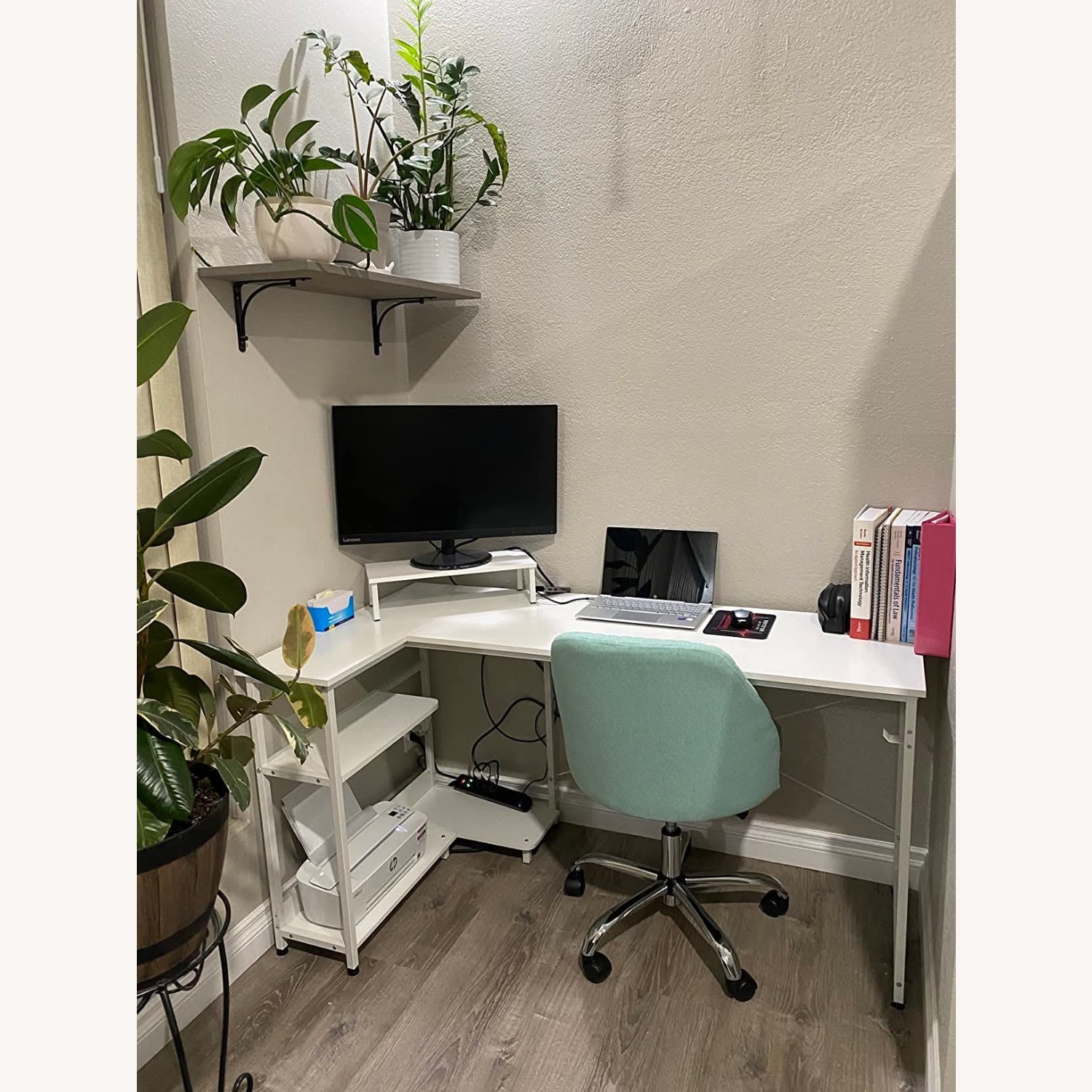 White Wood Desk - image-2