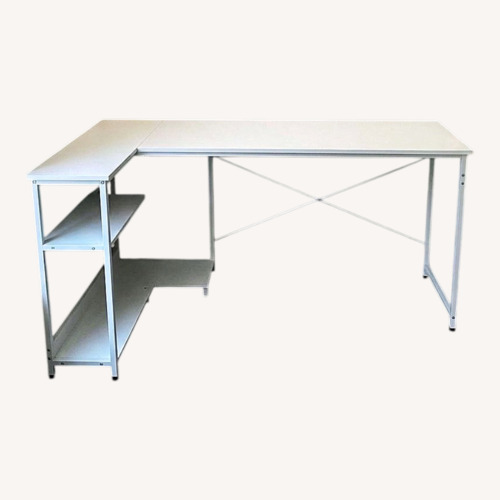 Used White Wood Desk for sale on AptDeco