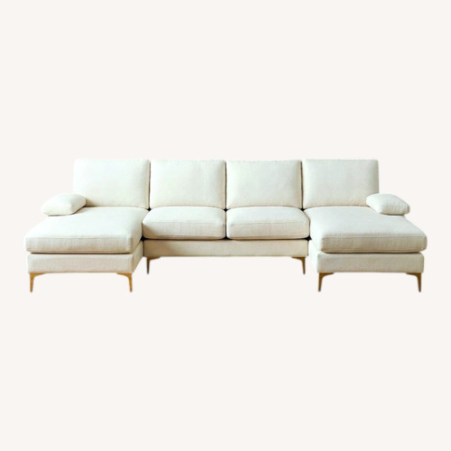 Used White 3+ Piece Sectional for sale on AptDeco