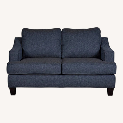 Used nFusion Furniture Blue Fabric Loveseat for sale on AptDeco
