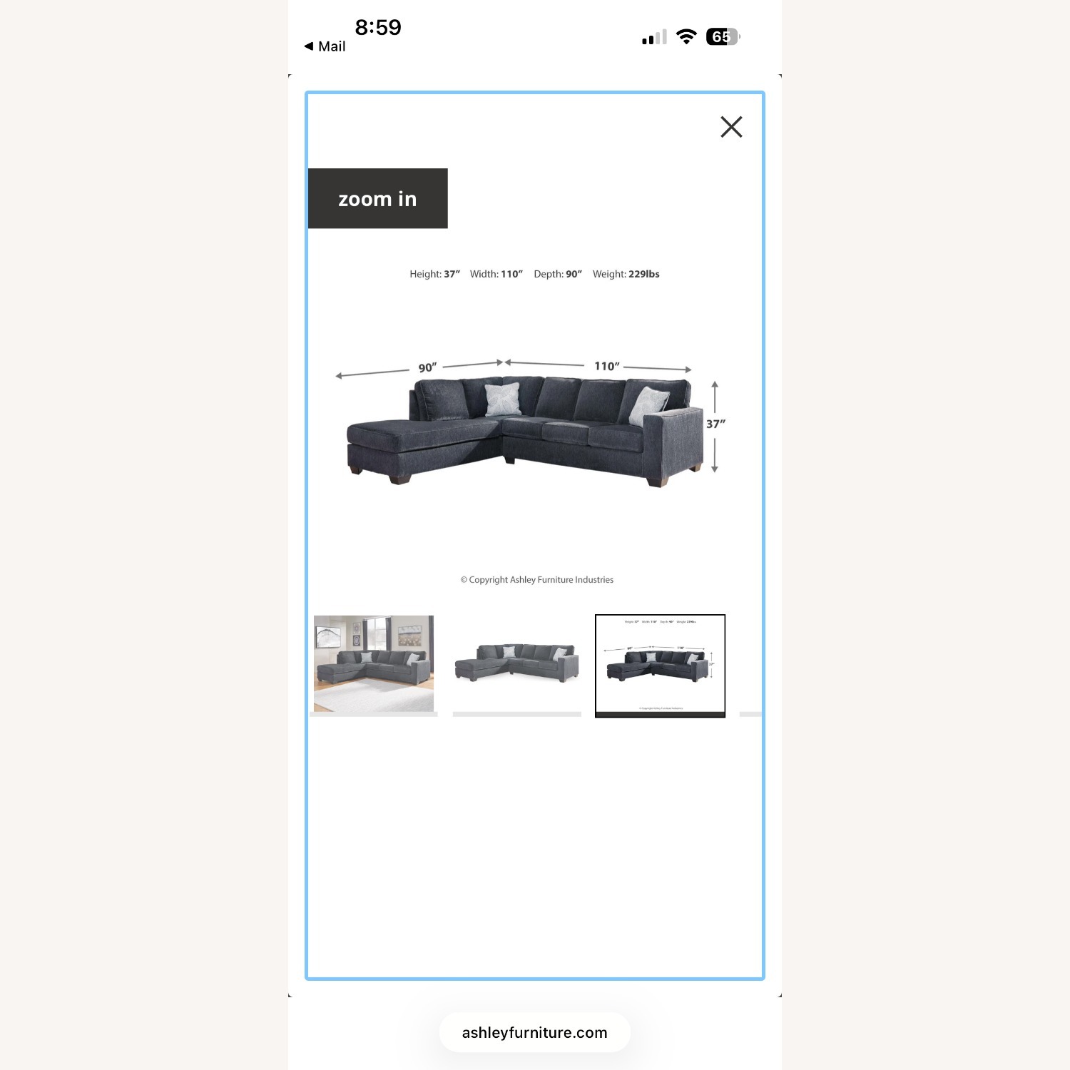 Altari 2-Piece Sectional with Chaise - image-2