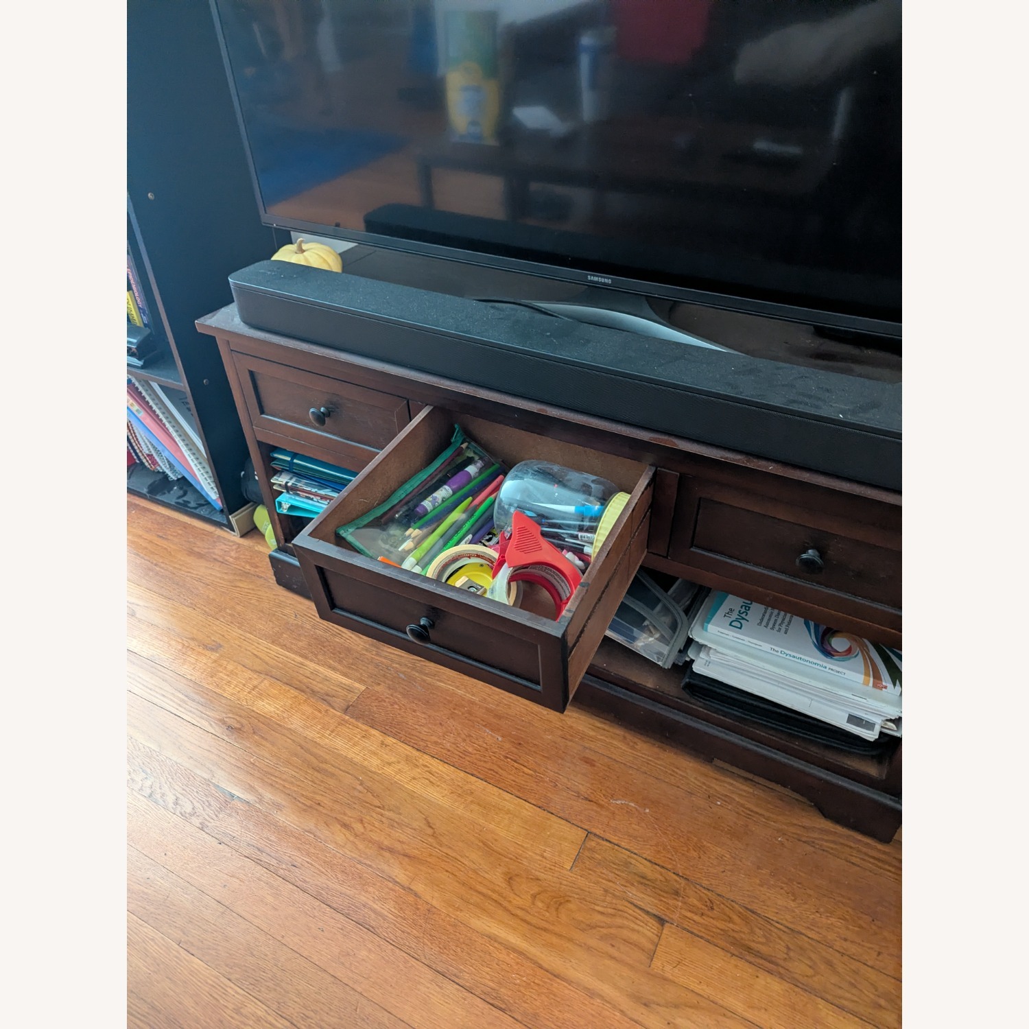 Brown TV Console - image-2