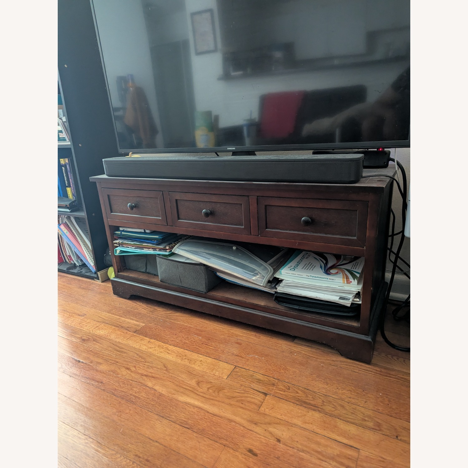 Brown TV Console - image-1