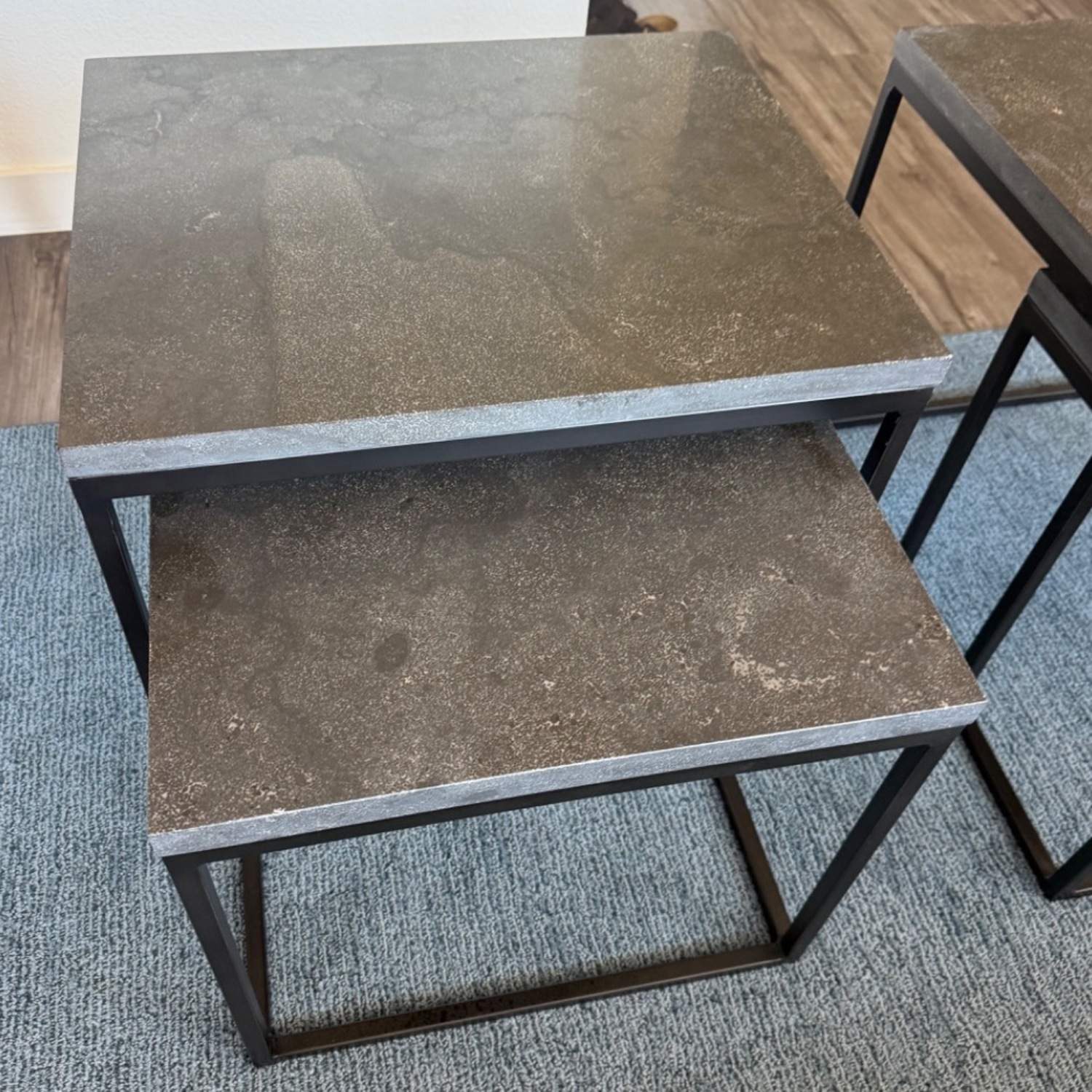 Four Hands Dark Gray Stone Side Tables - image-5