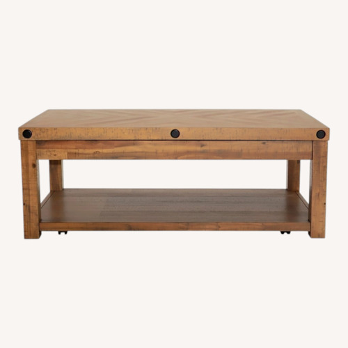 Used Sonoma Natural Lift-Top Storage Coffee Table for sale on AptDeco